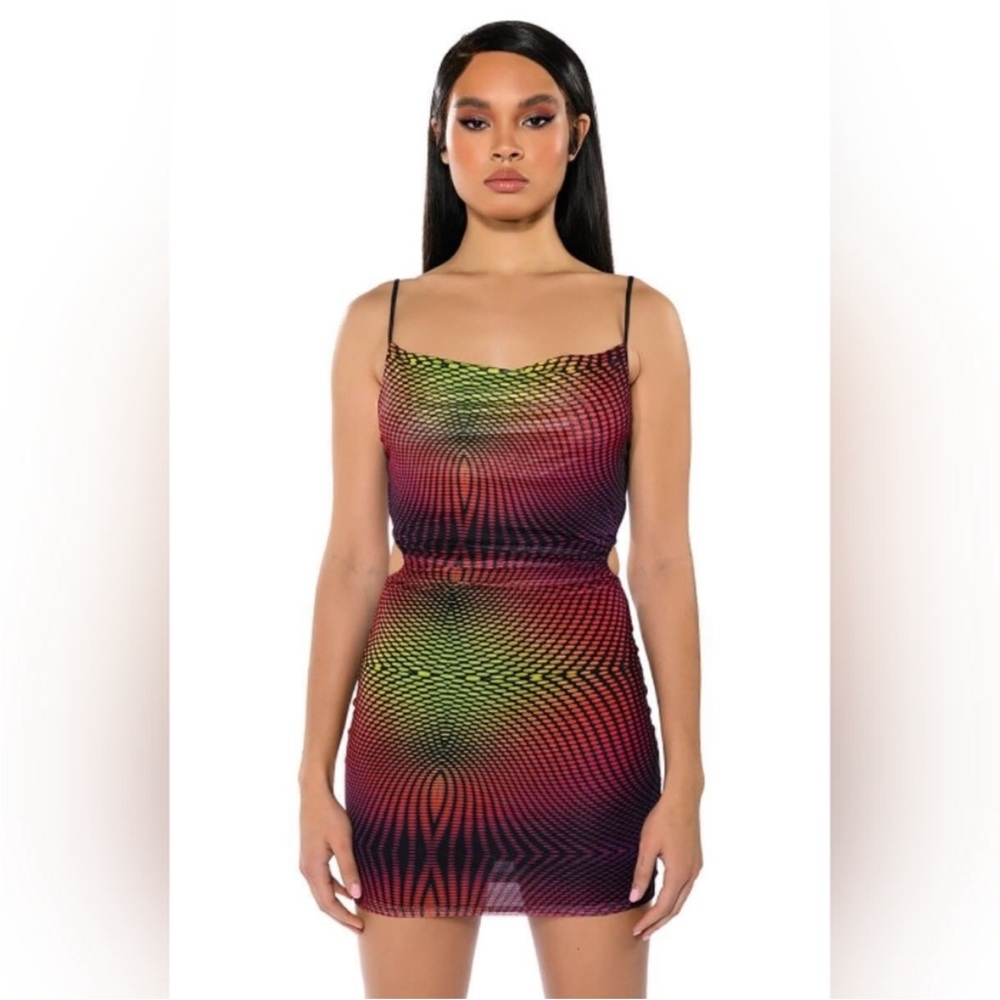 NWT - WORTH EVERYTHING PRINTED MINI DRESS